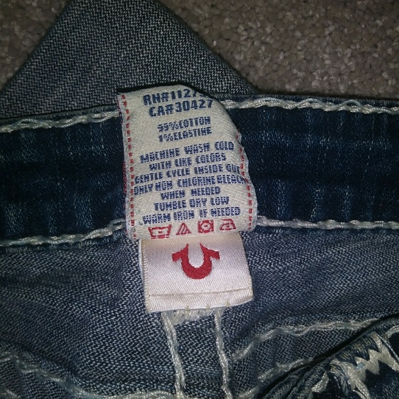 True Religion Sophie Super T Shorts size 25 - Picture 4 of 5